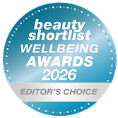 winner badge for aqua zoi beauty shortlist editors choice winner for Luxe Natural Sea Sponge